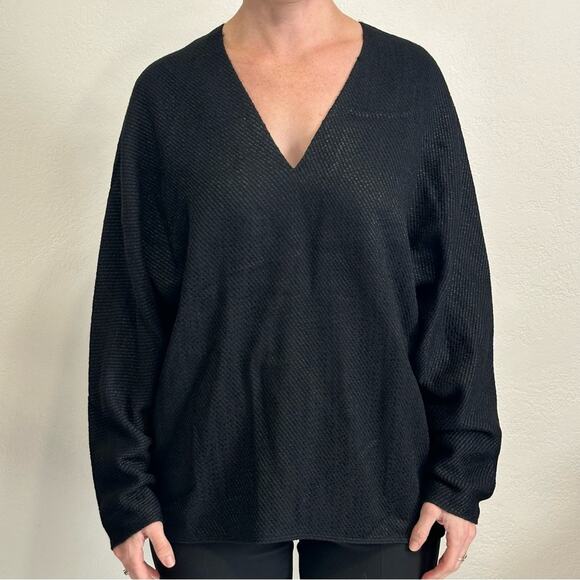 The Row Layered Top Black Knit over Silk US XS - Picture 3 of 13
